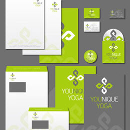 Entwerfen Sie ein modernes+einzigartiges Logo und Corp. Design für Yoga Trainings